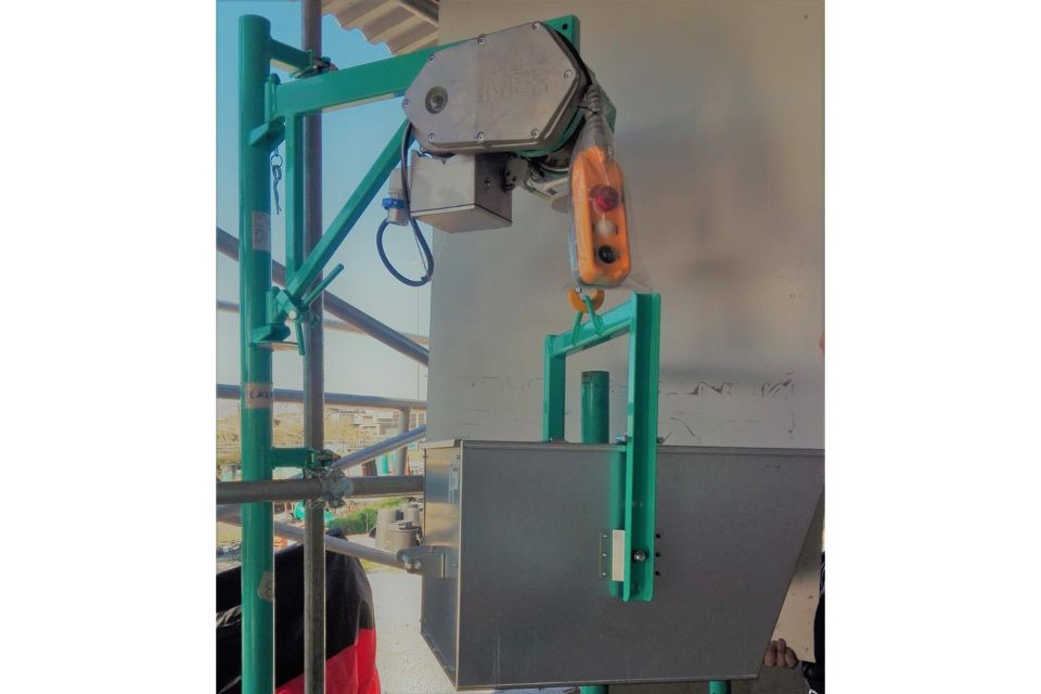 montacarichi per l'edilizia