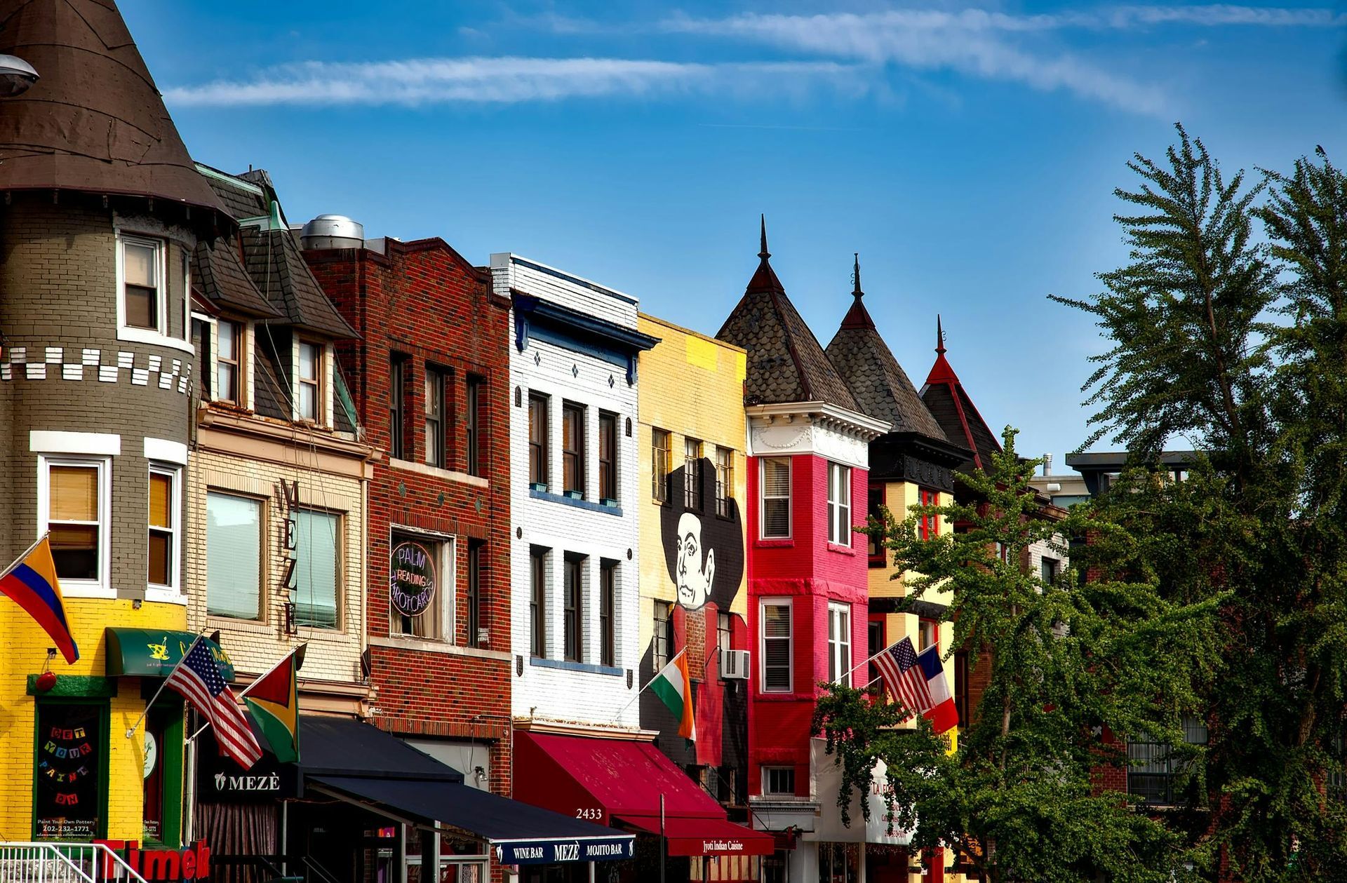 Row of houses in Washington DC