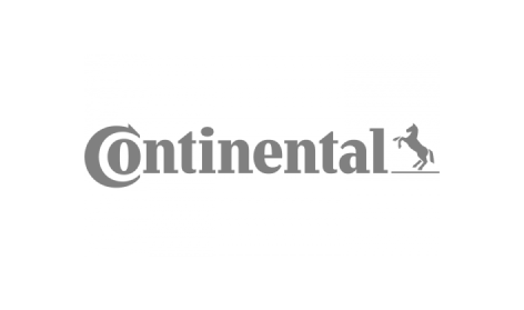 Das Continental-Logo ist schwarz-weiß und zeigt ein Pferd.