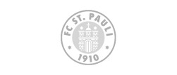 Ein schwarz-weißes Logo für den FC St. Pauli 1910