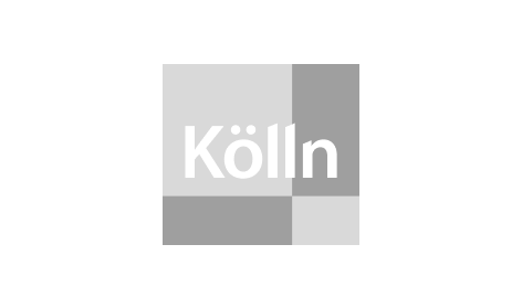 Ein schwarz-weißes Logo für die Stadt Köln.