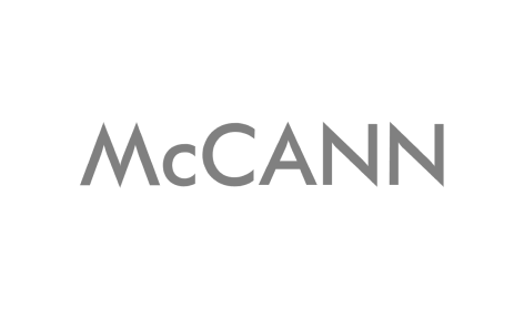 Das McCann-Logo befindet sich auf einem weißen Hintergrund.