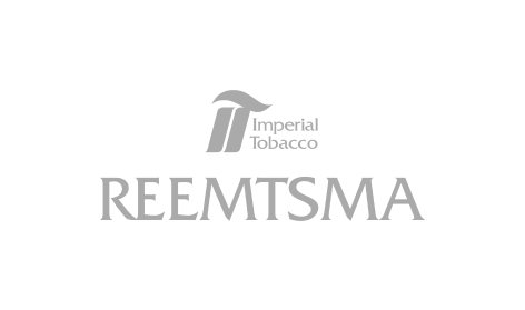 Ein schwarz-weißes Logo für Imperial Tobacco Reemtsma.