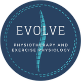 A logo for evolve physiotherapy and exercise physiology