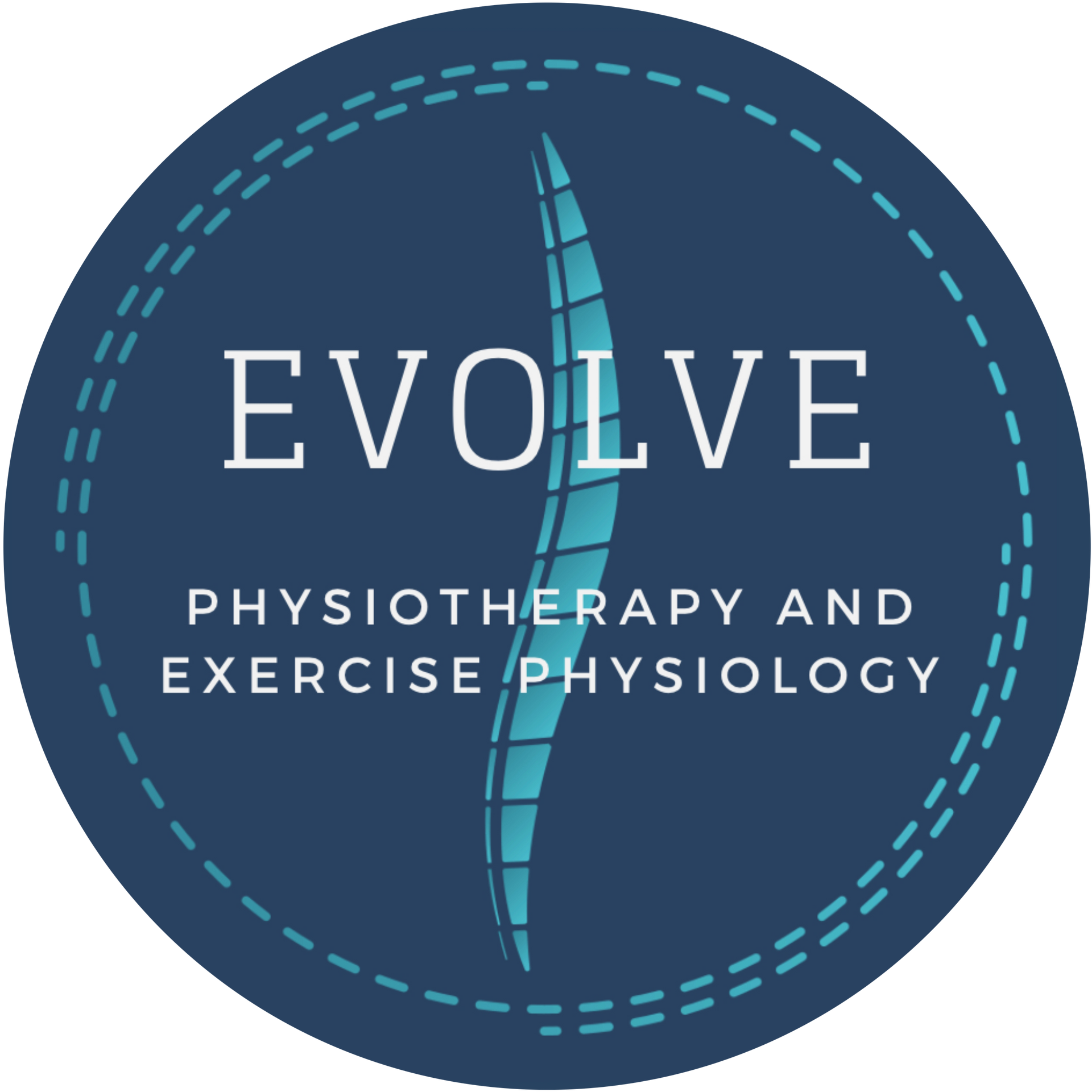 A logo for evolve physiotherapy and exercise physiology