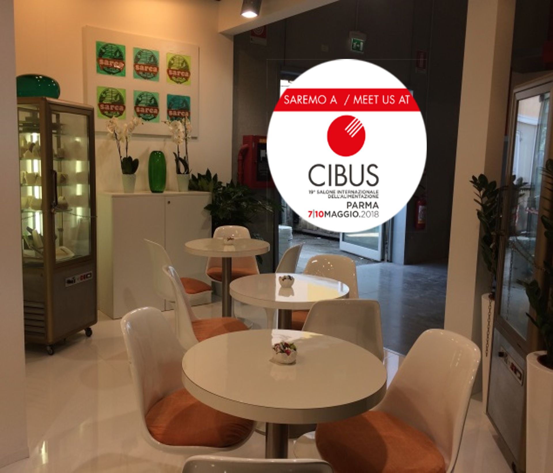 stand Sarca durante fiera CIBUS 2018