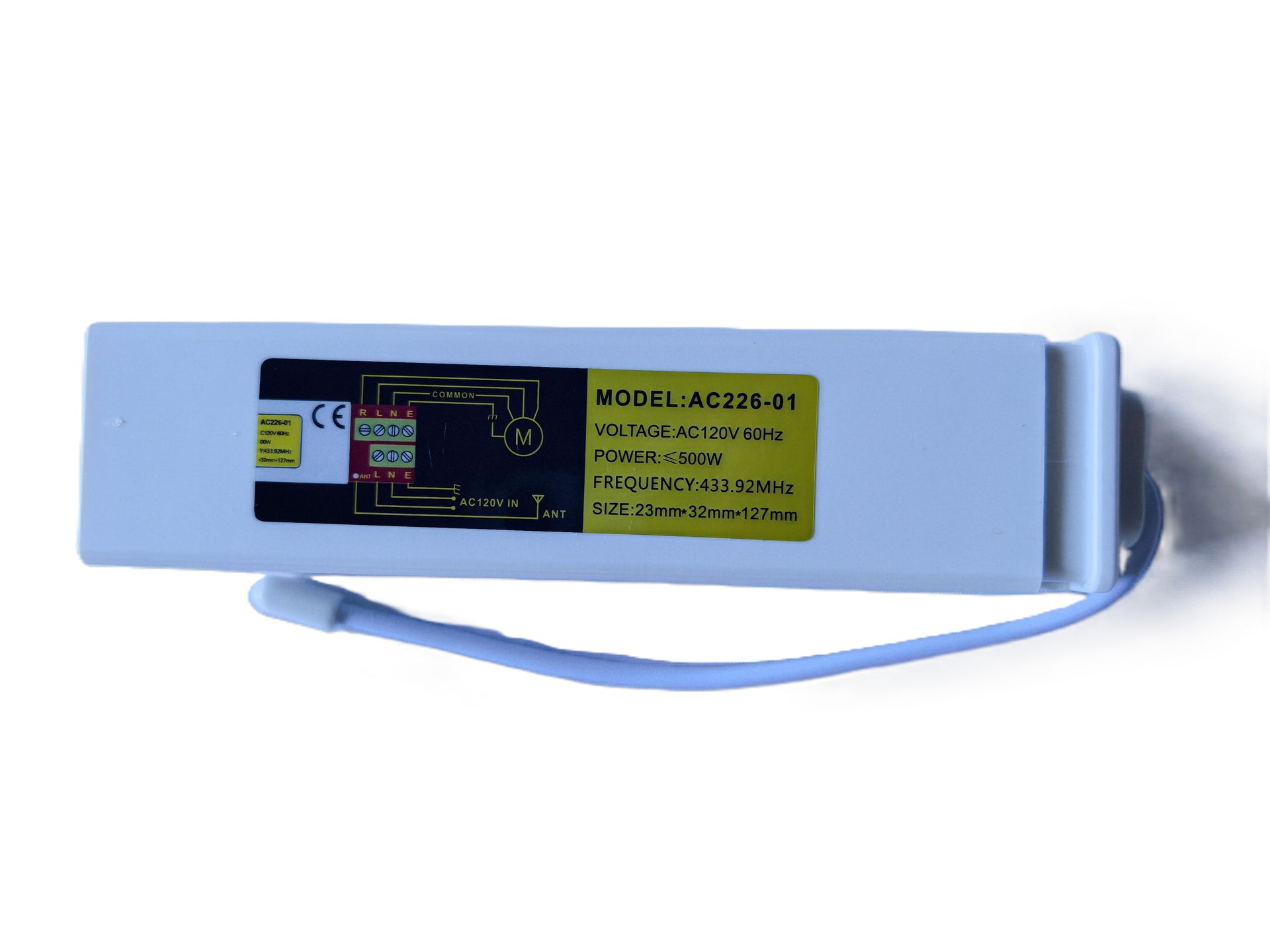 Receptor para cortina enrollable.