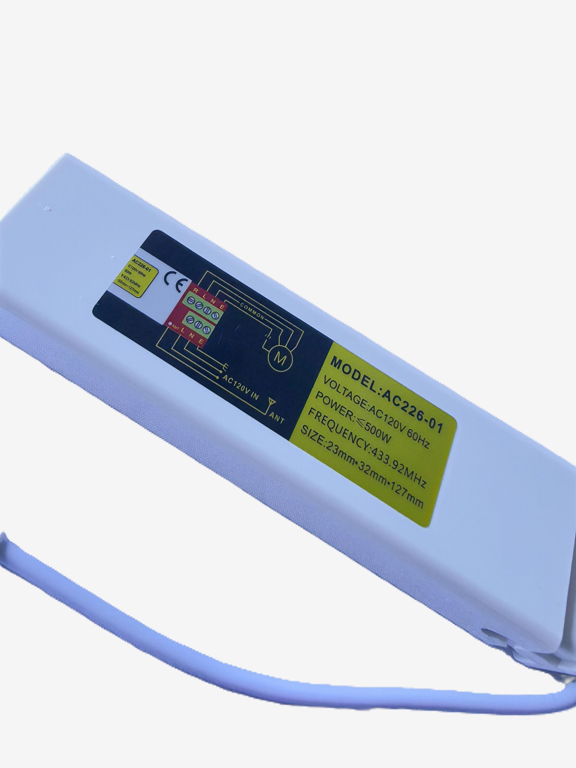 Receptor para cortina enrollable.