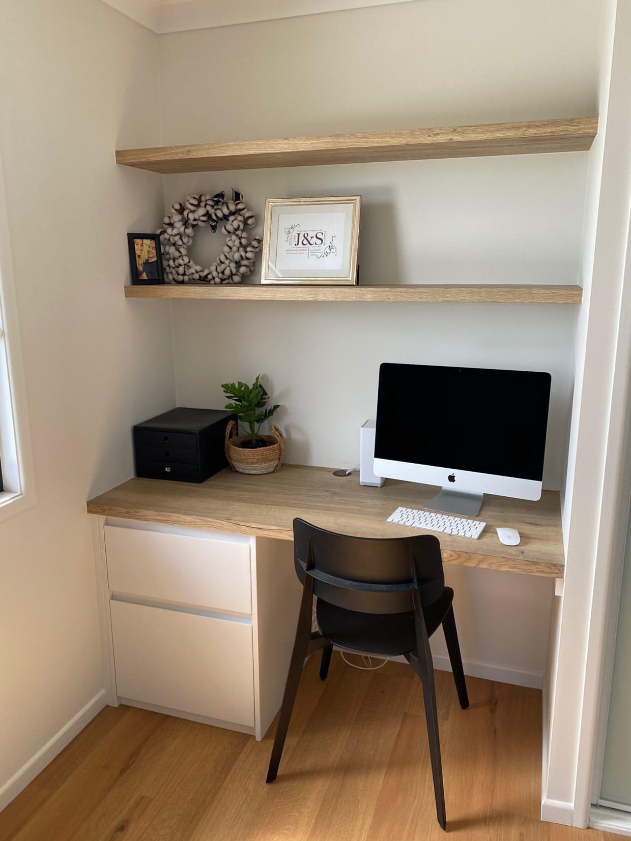 Office Desk With Monitor — Keppel Kitchens in Yeppoon, QLD