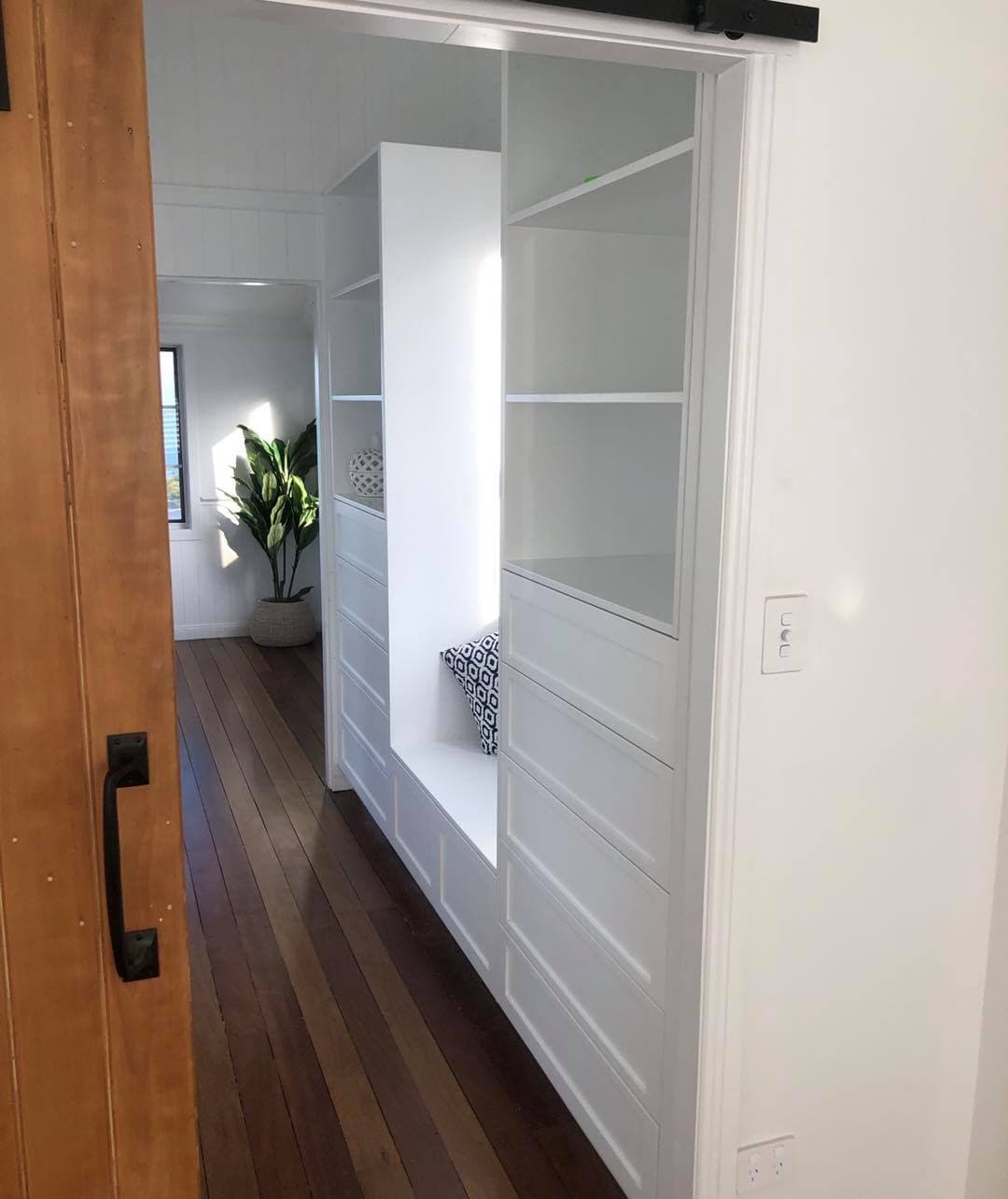 Custom  Stylish Walk-In Wardrobe — Keppel Kitchens in Yeppoon, QLD