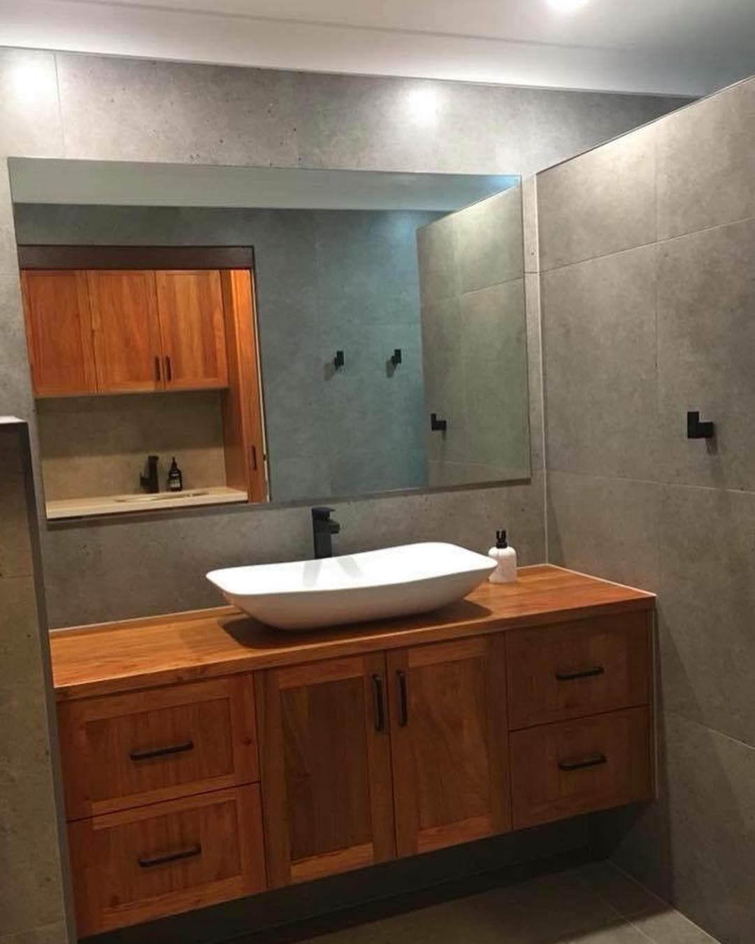 Sink Bowl on Wooden Cabinet — Keppel Kitchens in Yeppoon, QLD