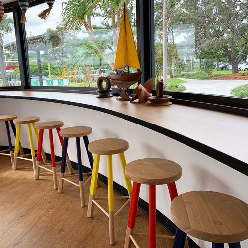 Circular Wooden Chairs — Keppel Kitchens in Yeppoon, QLD