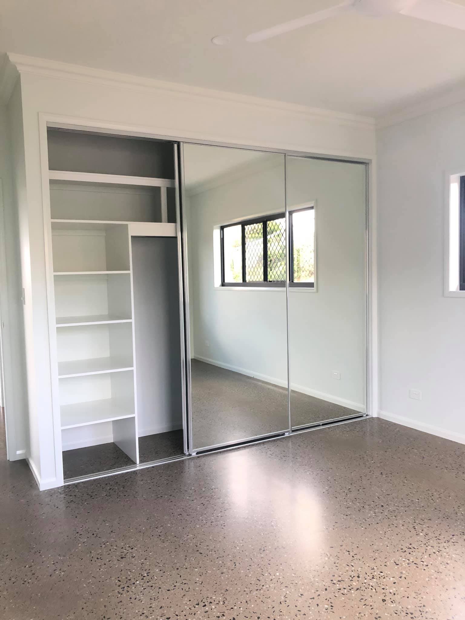 Wardrobe with Sliding Mirror Door — Keppel Kitchens in Yeppoon, QLD