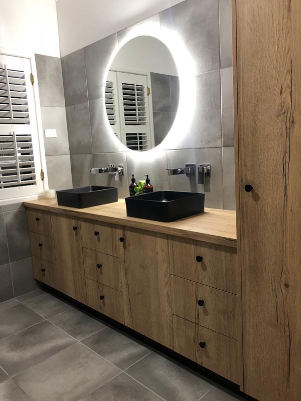 Vanity Wooden Style — Keppel Kitchens in Yeppoon, QLD