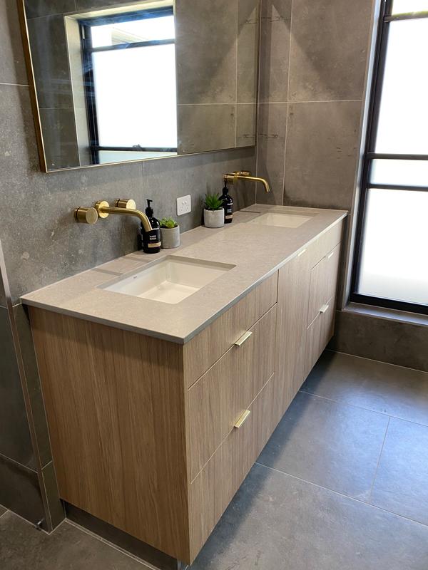 Vanity Mirror And Table — Keppel Kitchens in Yeppoon, QLD