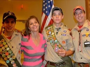 Melissa Huse with Boy Scouts — Pembroke Pines, FL — Huse Artificial Limb & Brace