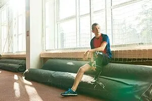 Man with Prosthetic Leg Sitting — Pembroke Pines, FL — Huse Artificial Limb & Brace