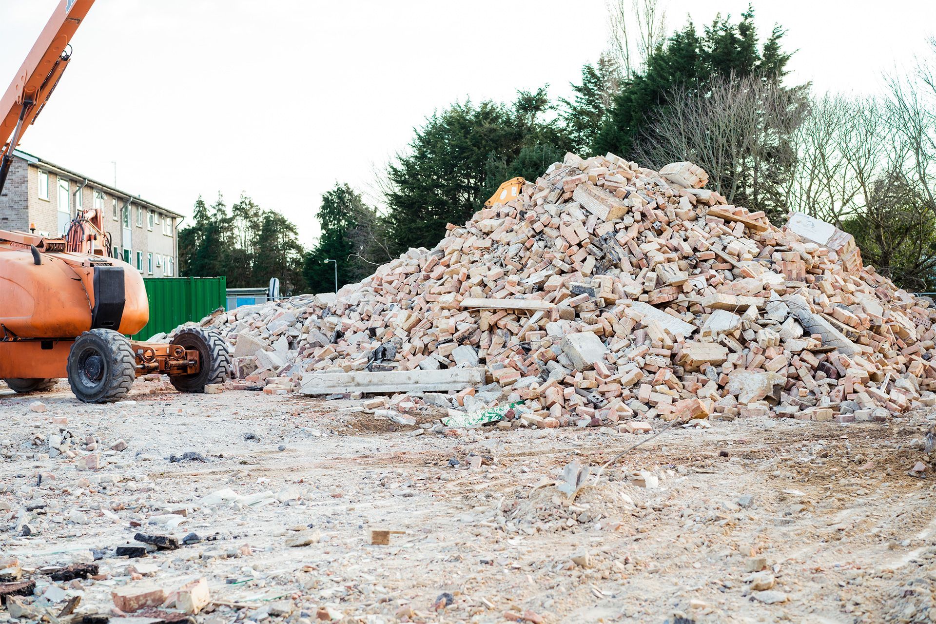 pile of concrete