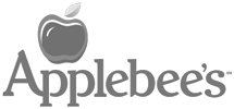 The Applebee's restaurant logo featuring a stylized apple icon above the brand name in a serif font.