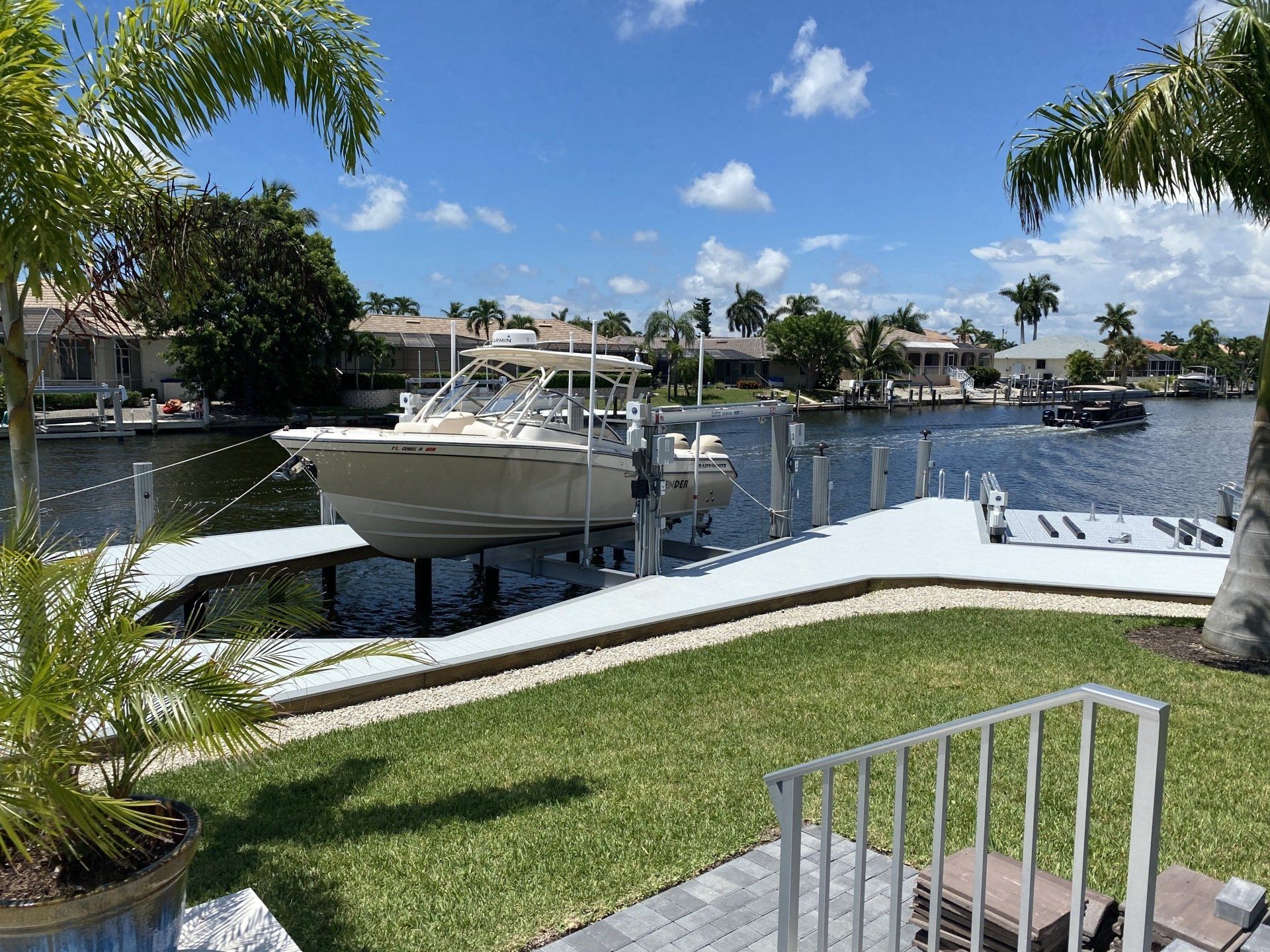 Deck Near Grass — Marco Island, FL — Collier Seawall & Dock