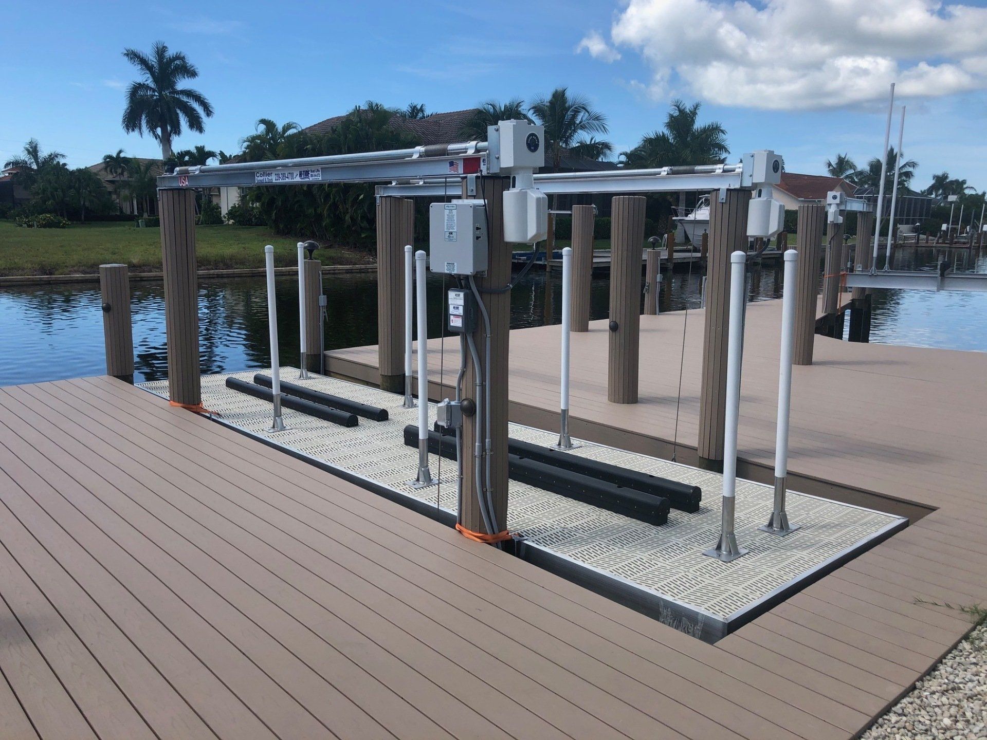 Boat Lifts Design Marco Island And Naples Fl Collier Seawall And Dock Llc 8063