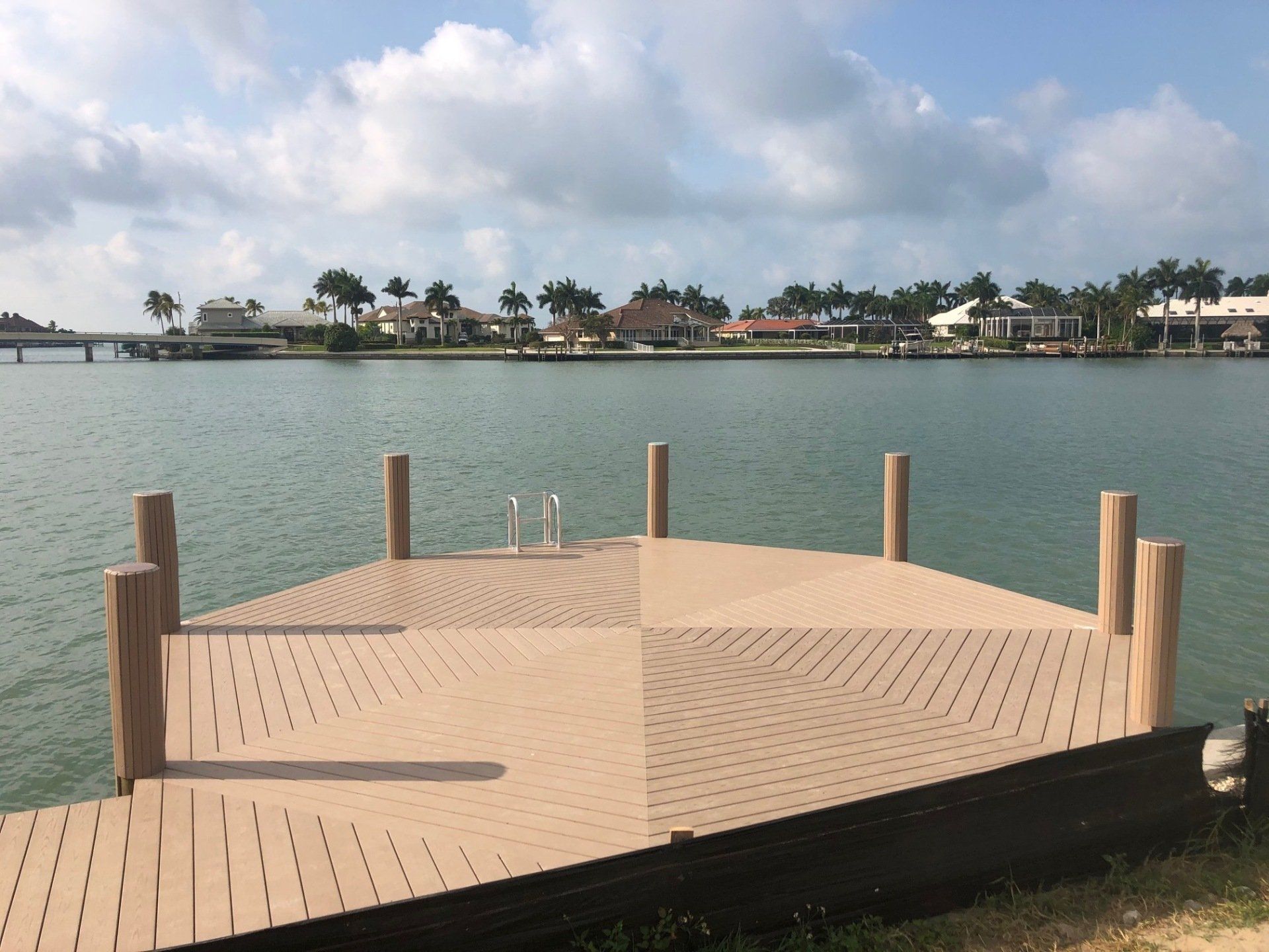 Empty Wide Deck — Marco Island, FL — Collier Seawall & Dock