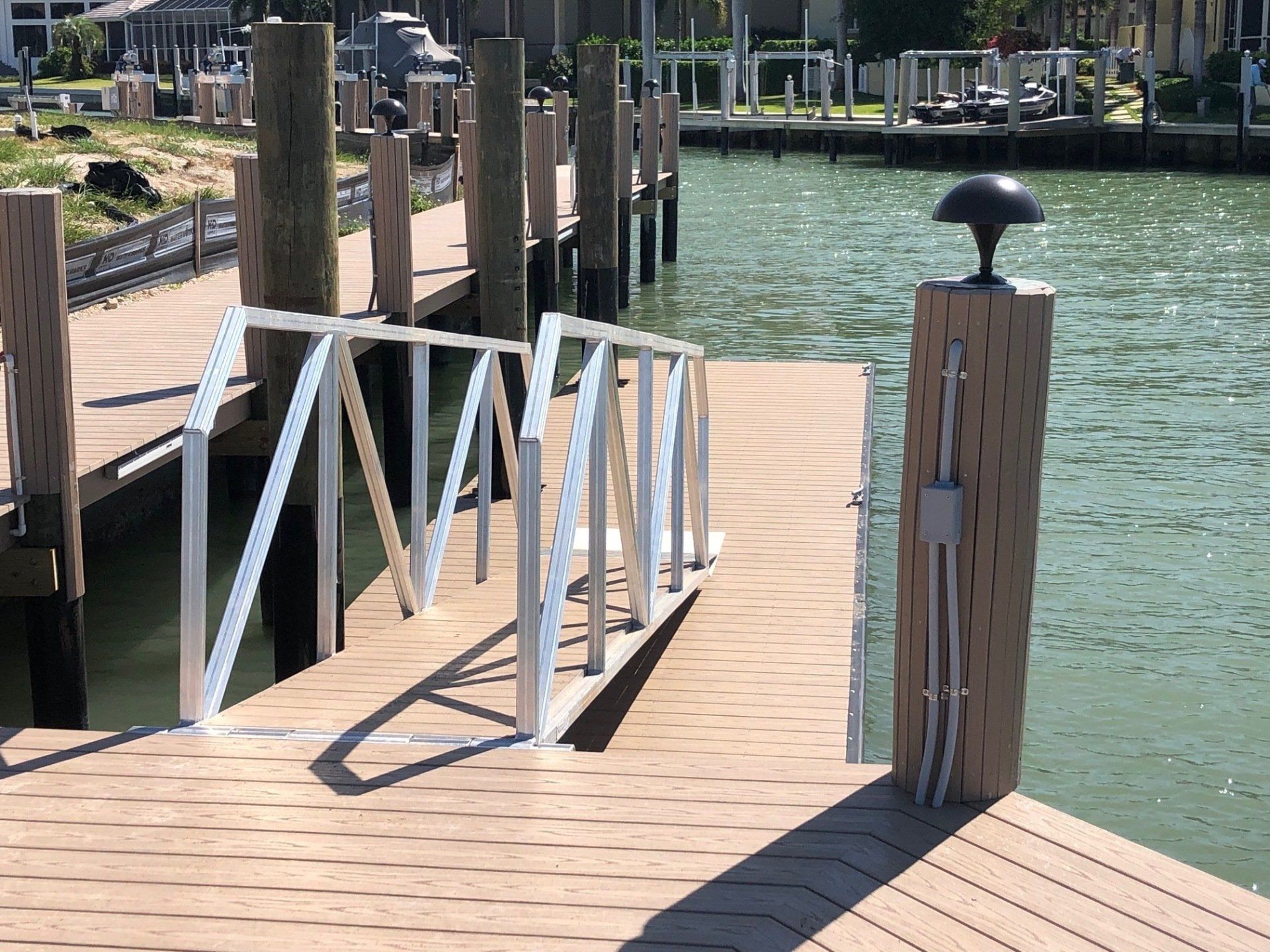 Wooden Dock Bridge — Marco Island, FL — Collier Seawall & Dock