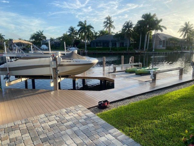 New Wooden Deck — Marco Island, FL — Collier Seawall & Dock