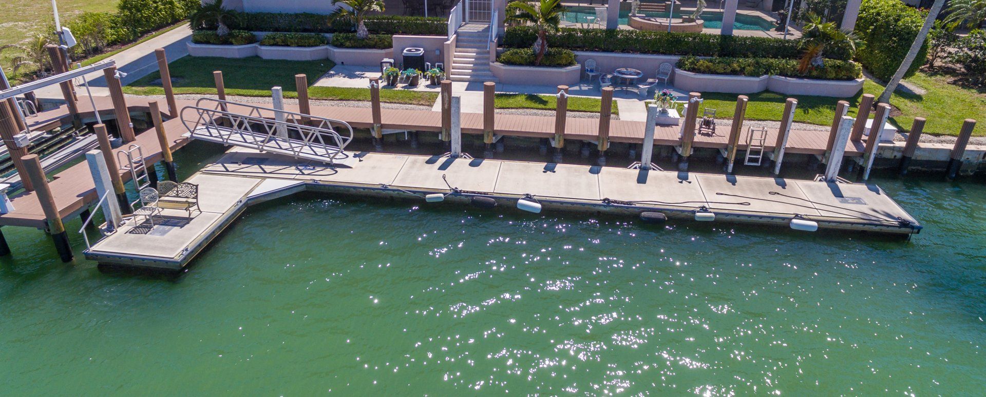 Empty Incomplete Docks  — Marco Island, FL — Collier Seawall & Dock