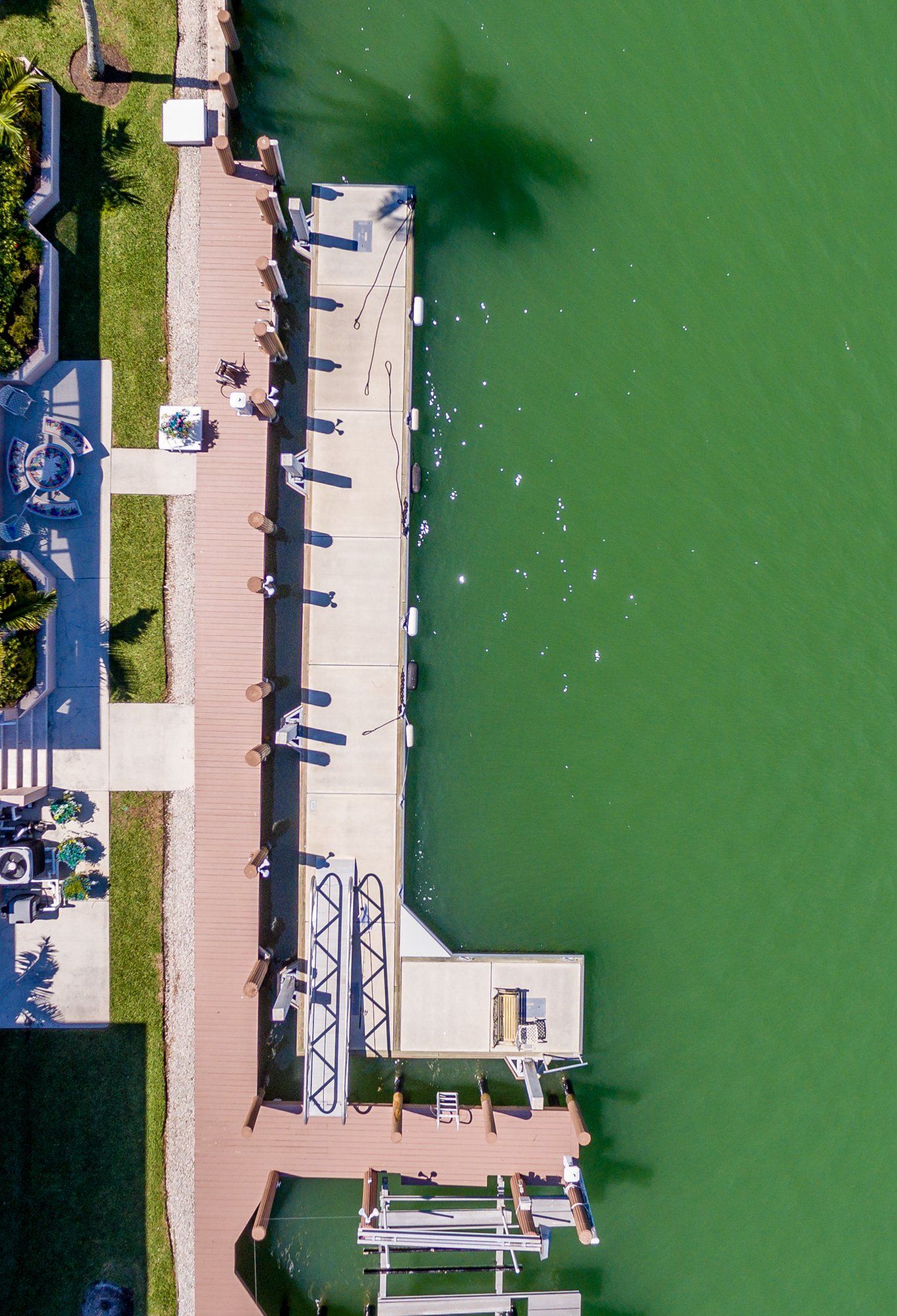 High View of Docks — Marco Island, FL — Collier Seawall & Dock