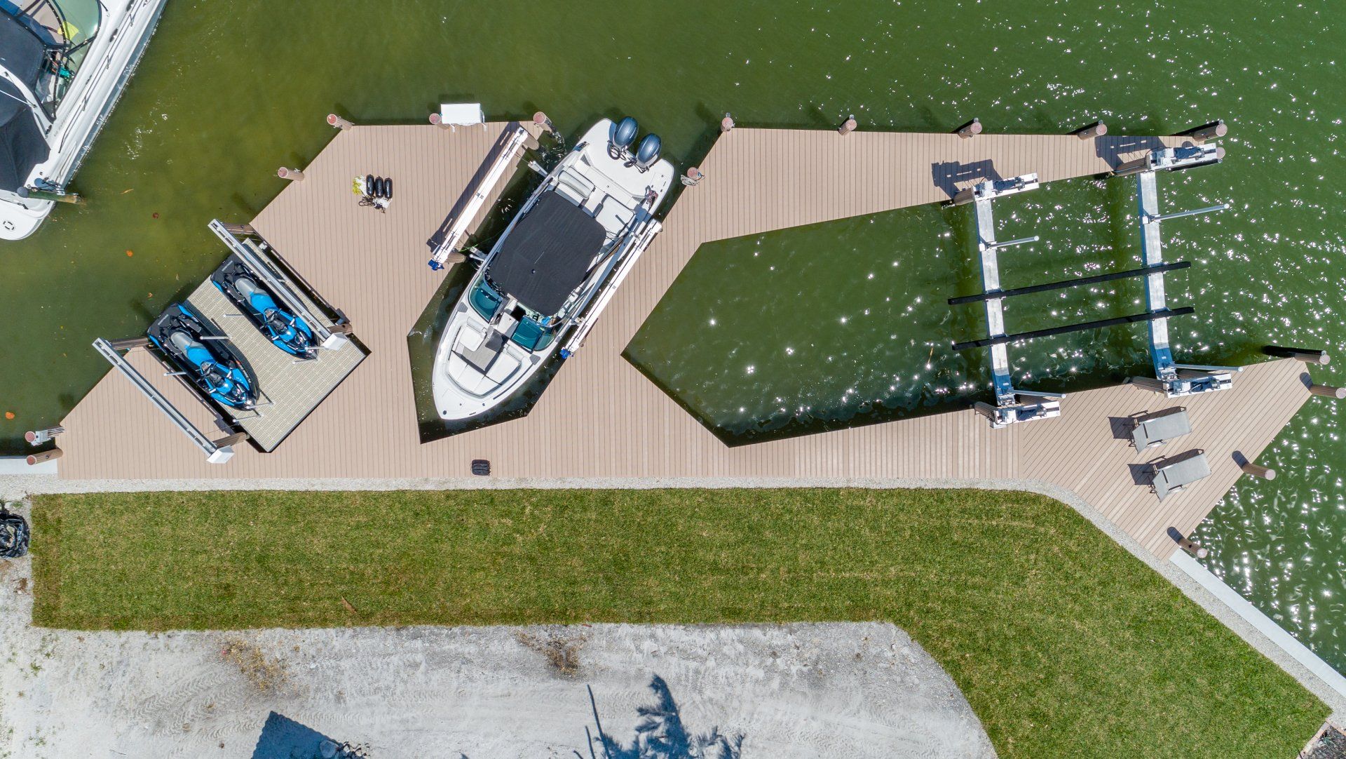 Top View of Docks — Marco Island, FL — Collier Seawall & Dock