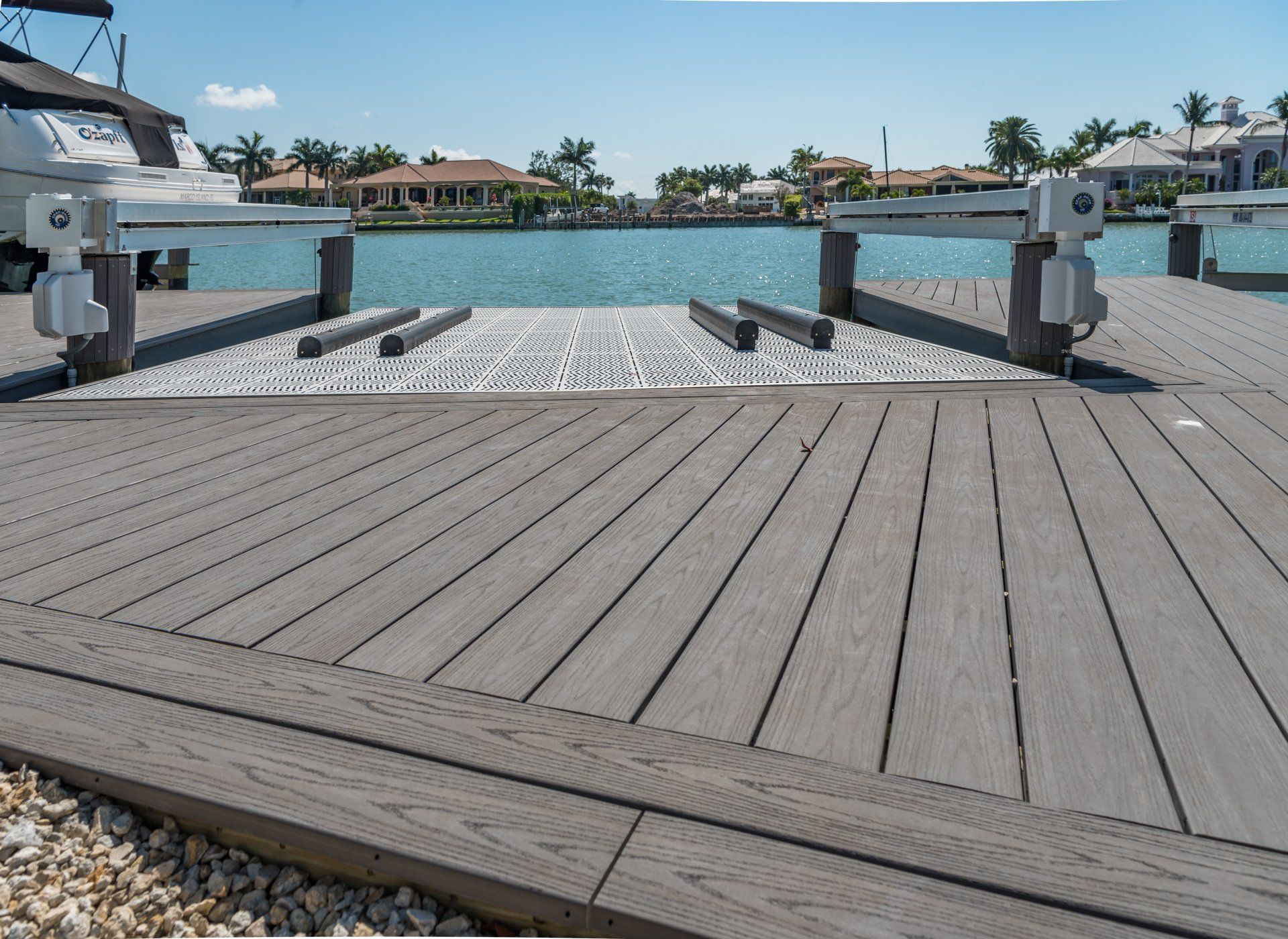 Dark Wooden Dock — Marco Island, FL — Collier Seawall & Dock