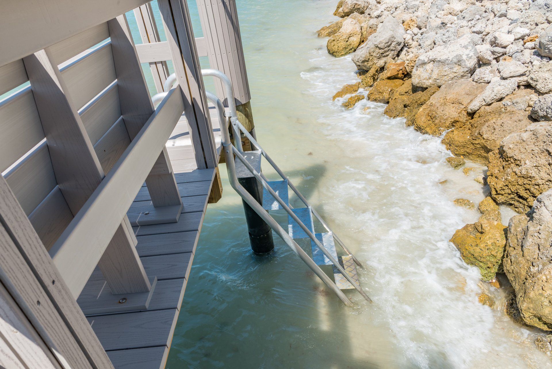 Short Ladder — Marco Island, FL — Collier Seawall & Dock