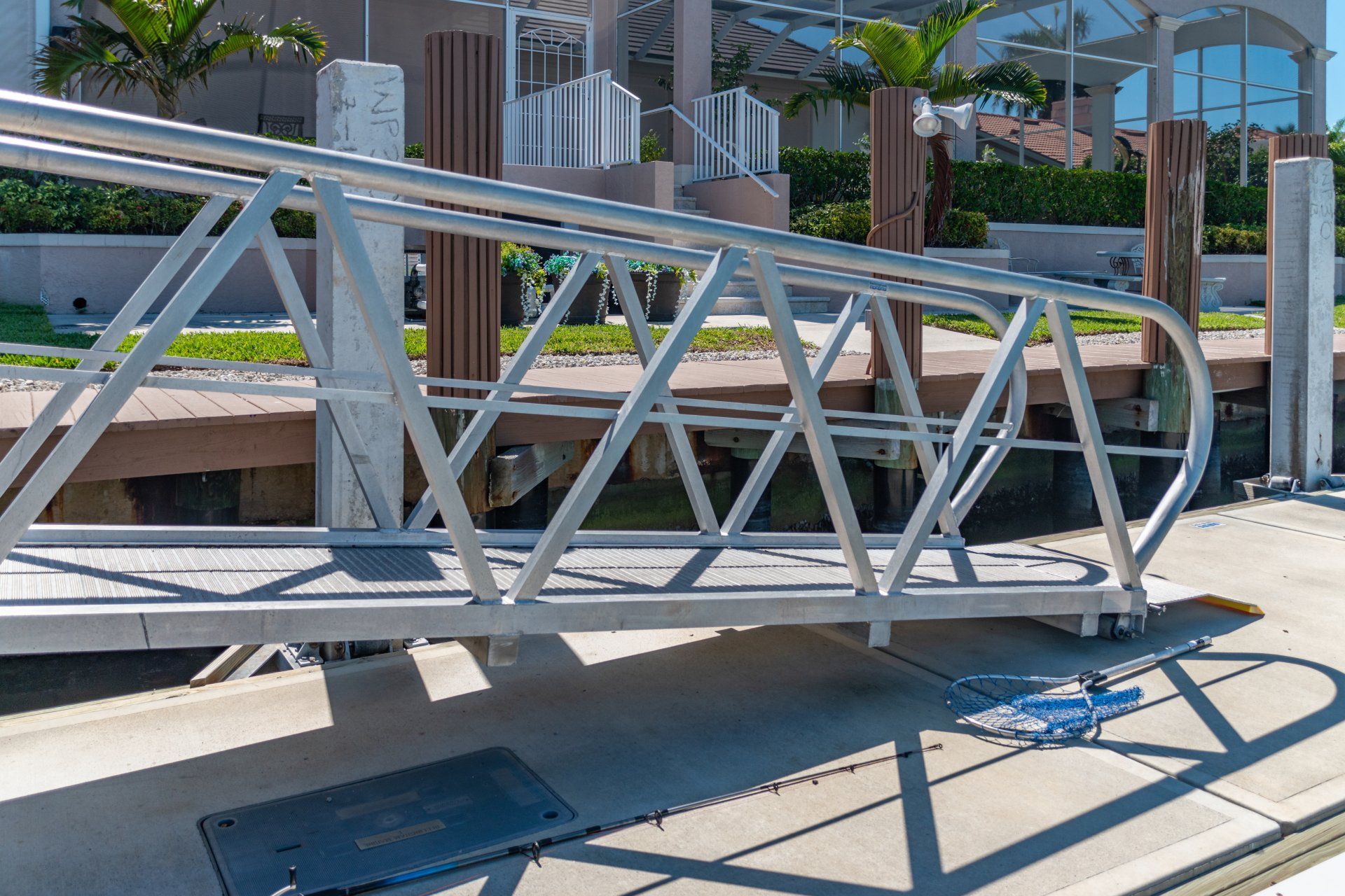 Steel Dock Bridge — Marco Island, FL — Collier Seawall & Dock