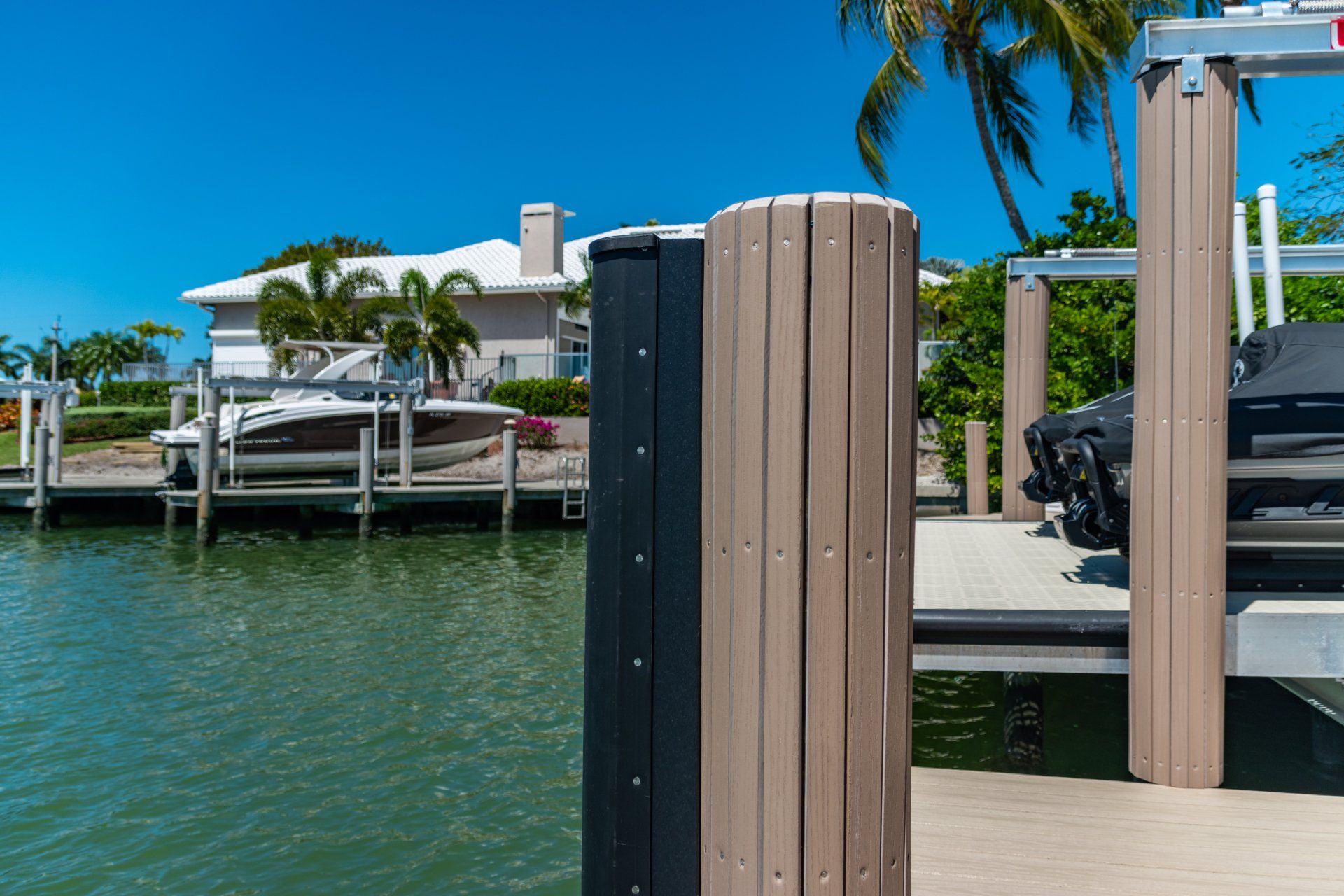 Large Wooden Post — Marco Island, FL — Collier Seawall & Dock