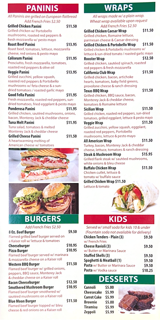 Menu - Franklin Lakes Pizza
