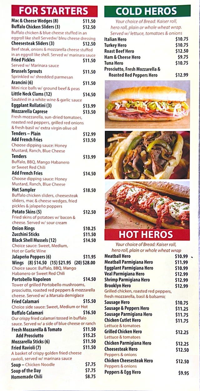 Menu - Franklin Lakes Pizza