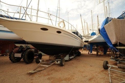 Barca in rimessaggio