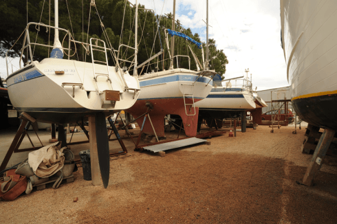 Barche nel deposito