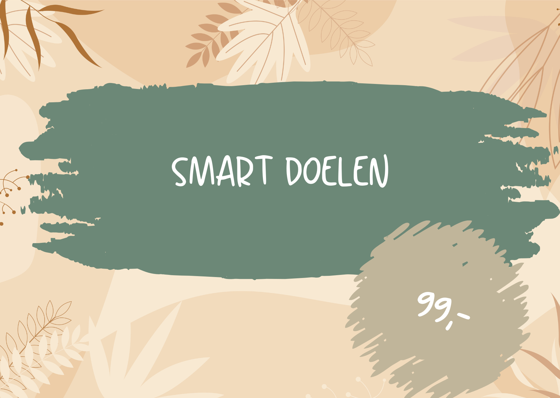Workshop SMART doelen voor 99,-