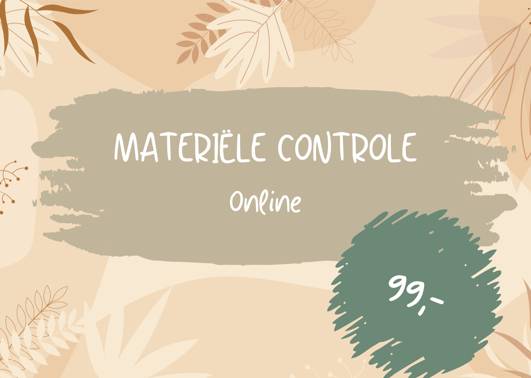 Workshop Materiele controle zorgverzekeraar voor 99,-