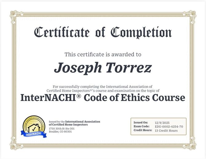 InterNACHI COE Cert