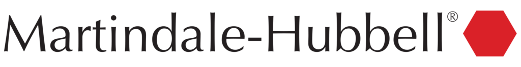 A martindale hubbell logo on a white background