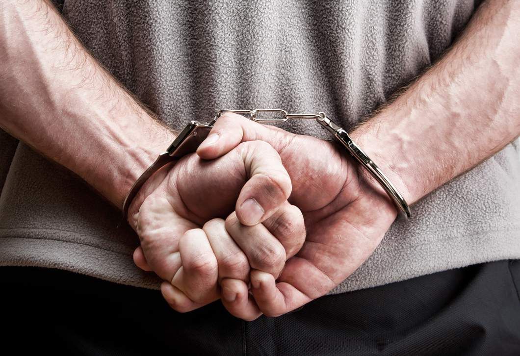 man being handcuffed