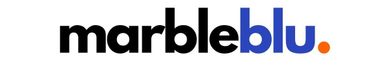 Logo for marbleblu of New Jersey. A marble repair and marble polishing company.