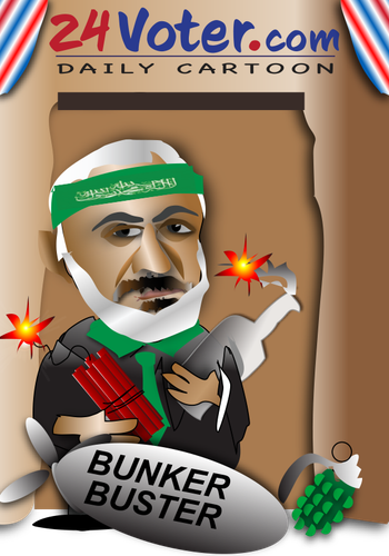 HAMAS leader with bombs