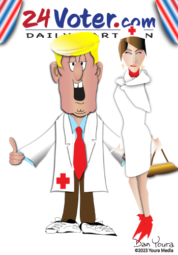 Dr Trump and Nurse Melania