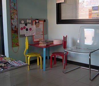 sala d'attesa di un dentista