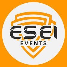 Logo of ESEI Events: black letters