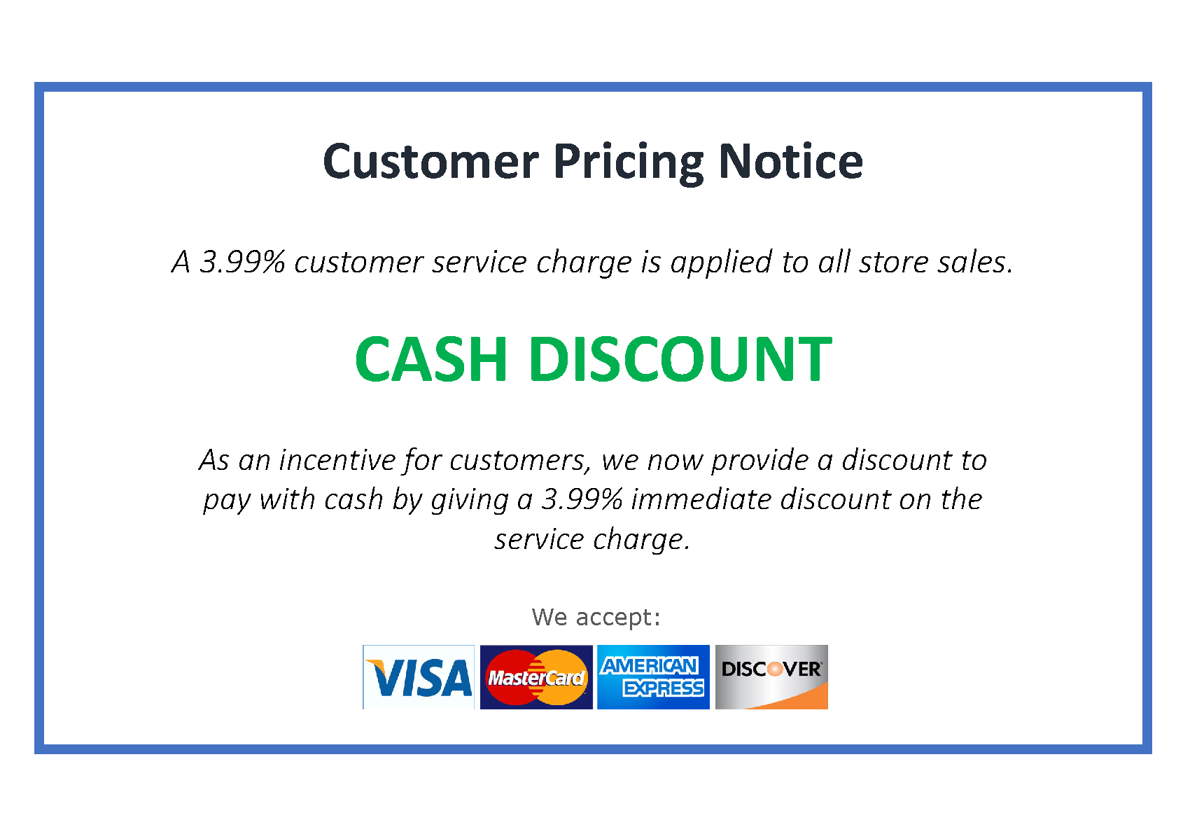 Merchant Discount Example Merchant Rate – Restaurant AI